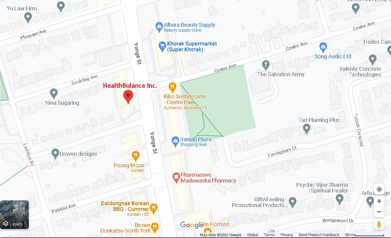 HealthBulance Map Address